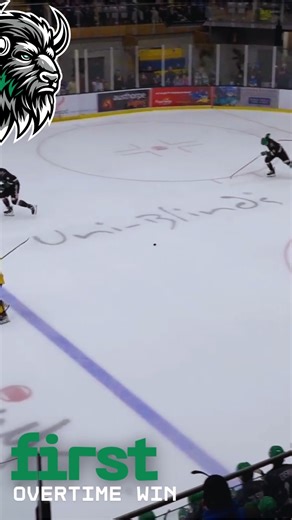 Our first overtime WIN against none other than the Leeds Knights with a snipe from #8, Will Stead. 💥💫 #2025ReturnOfTheBison | Basingstoke Bison