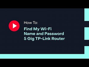How to Find My Wi-Fi Name Password 5G TPL