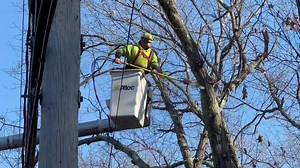 Trees are the number one cause of power outages for our customers during storms. Here on Albany Ave in West Hartford and across the state, our crews are out proactively patrolling our electric system and trimming tree branches before the rain and windy weather arrive tomorrow. | Eversource CT | Facebook