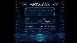 AudioCipher's word-to-MIDI melody generator is a neat way to beat creative block