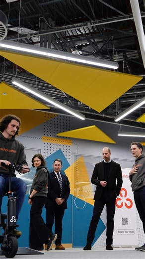 UWE Bristol on Instagram: "Yesterday, the Prince of Wales 🤴 made a momentous visit to Frenchay Campus to explore our thriving community of tech start-ups at @bristolroboticslab 🤖 During the visit, Prince William spoke with the research team from VIVO Hub, as well as Tom Morgan and Emily Morgan, the co-founders of the smart mobility scooter startup, @supersmithscooters. He also met Zeke Steer from Milbotix, a company that specialises in developing advanced wearable technology for dementia care.