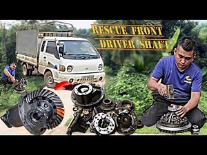 Broken Front Drive Shaft & Differential Lock Repair l Full Rescue Truck 4x4 Emergency