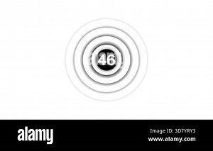 round number 6 3 d number isolated on white background with black shadow. 3 d illustration