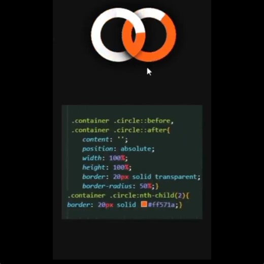 Border overlap animation design htmlcss #codingtips #foryou