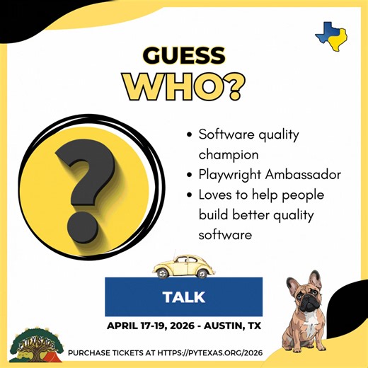 For #PyTexasConference2026, we’re excited for this software quality champion to share their #python insights. Who do you think it might be? Check out the speaker list and get your ticket in the link via first comment 👇 | PyTexas Foundation