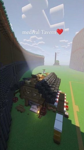 Building a small Medival Tavern for my Minecraft world #minecraft #minecraftbuilding