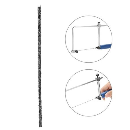 12 piece Scroll Saw Blades Fret Saw Blades with Spiral Teeth Point End for Wood Metal Plastic Cutting Saws Carve - Walmart.ca