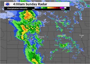 2.6K views | Radar loop through 540 am CDT. | US National Weather Service Bismarck North Dakota | Facebook