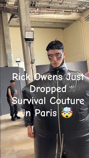 Rick Owens incredible thermo collection #fashionweek #rickowens #thermo #runway