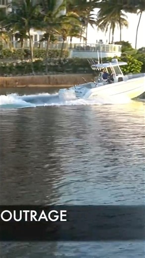 BOSTON WHALER THROTTLES DOWN THE BOCA INLET #boating