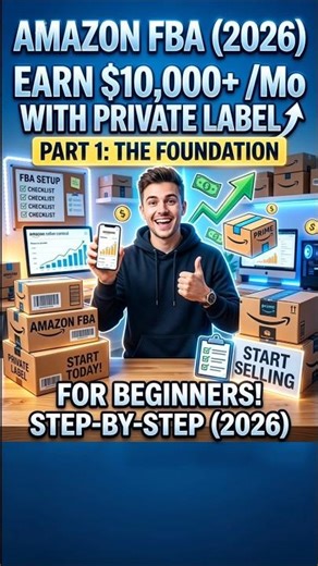 How to Earn Money -Amazon FBA Private Label Step 1: Foundation & Setup (Beginner Guide 2026)
