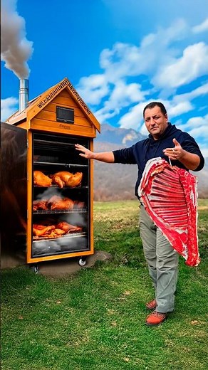 Wilderness Smoked Meat: Cooking Like a True Outdoorsman! 🔥🍖