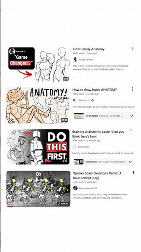 Draw ANATOMY with 12 videos