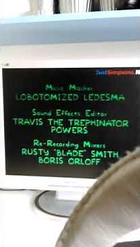 the simpsons treehouse of horror end credits