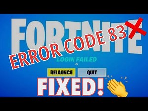 Fortnite: FIX Error code 83 When Joining Friends Party on PS5/PS4 /Nintendo Switch/Windows/Xbox