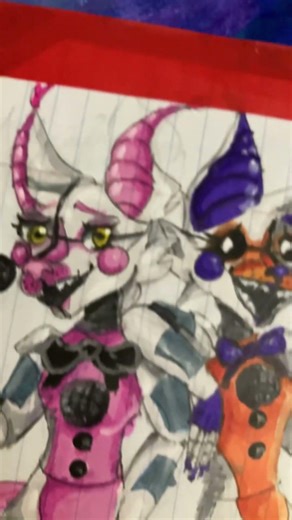 Funtime foxy and lolbit! #art #funny #fnaf #fnafart #viral #fanart #lolbit