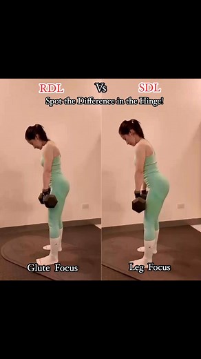 473K views · 1.2K reactions | Same weight, different form, different burn! Stiff-Leg Deadlift (SDL) vs Romanian Deadlift (RDL) —both are  for glute & hamstring gains, but look closely at the movement.Alin ang madalas mong gawin? #SDLvsRDL #GluteWorkout #LegDayDifference #DeadliftForm #HamstringFocus #BubbleWorkout #WorkoutTips #FitPinay #GymFormCheck #TrainSmartNotJustHard | Analiza Faraon Andal | Facebook