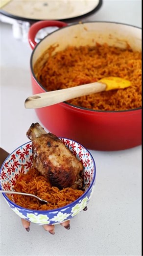 Atare Foods on Instagram: "Stress free holiday cooking with oven baked jollof rice! So simple! #jollofrice #jollof #cooking"