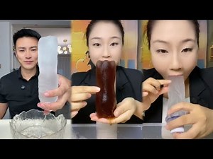 Slushy Soft Ice Eating asmr 🧊😋 Have to watch this amazing video full!!