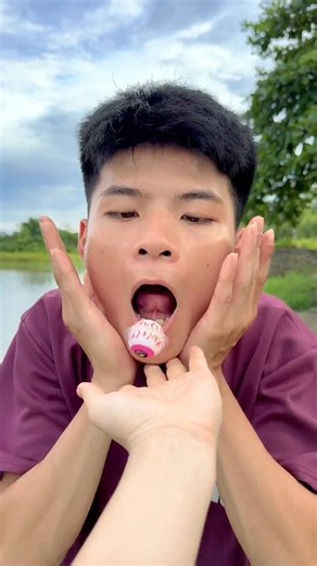 A Weird Eyeball Fell Out of My Mouth! 😂👁️ #shorts #trending