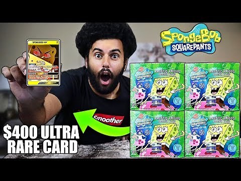 Opening OVER 100 VINTAGE Spongebob Squarepants BOOSTER PACKS!! *Hunting For $400 ULTRA RARE CARD!!*