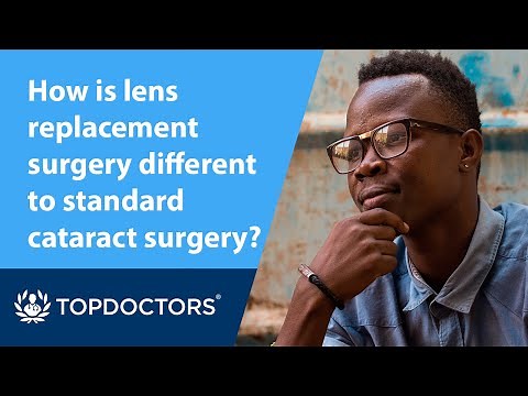 How is lens replacement surgery different to standard cataract surgery?