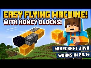 The Easiest Flying Machine You'll Ever Build! | Minecraft Tutorial