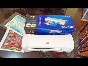 HOW TO USE LAMINATING MACHINE/PAANO GAMITIN ANG LAMINATING MACHINE-SIMPLE LANG!