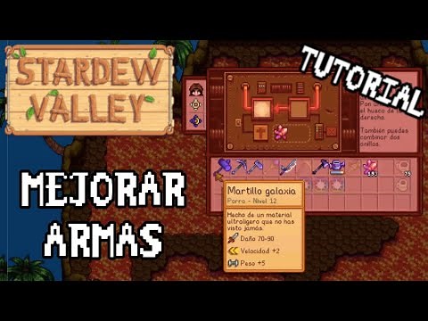 Cómo conseguir la mejor arma de lucha en STARDEW VALLEY | TUTORIAL MARTILLO GALAXIA