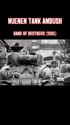 Sherman & Cromwell tanks roll into Nuenen 💥| Band of Brothers (2001) #ww2