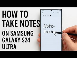 How to take note on Samsung galaxy s24 or s25 ultra or any galaxy with Spen