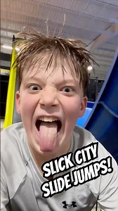 Slick City Slide Jumps POV #ninjacrosley #slickcity #ninjakidz