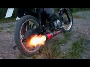Simson Auspuff ausbrennen mal anders!!!!
