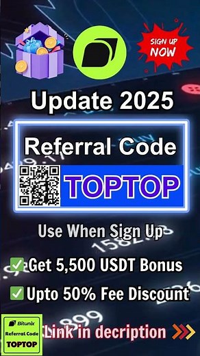 Step-by-step guide to apply Bitunix referral code 2025 (TOPTOP)