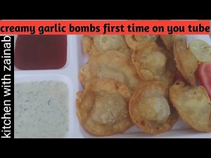 Creamy garlic bombs recipe by kitchen with zainab