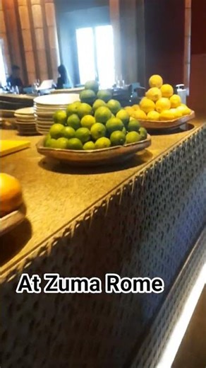at Zuma Restaurant in Rome