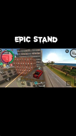 epic car stand in rope hero vice town. dark side gamer 47.
