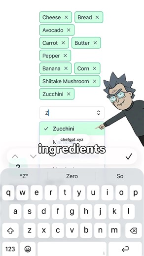 Generate a recipe based on what you have using ChefGPT 🍳✨#recipe #food #cooking