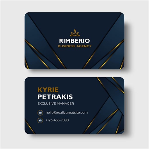 Luxury Business Card Templates | Modern Corporate Branding Designs | Editable Visiting Cards - Etsy