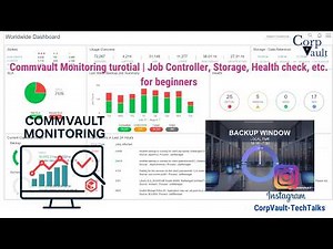 Commvault Monitoring turotial | Job Controller, Storage, Health check, etc. for beginners