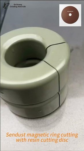 Sendust magnetic ring cutting with resin cutting disc