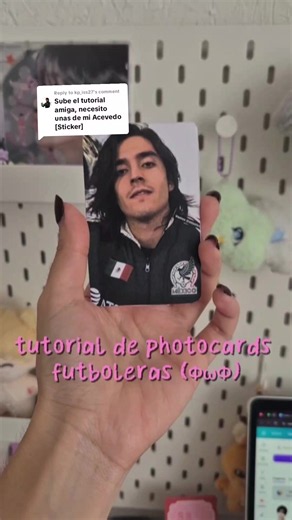 Replying to @kp_iss27 varias me pidieron el tutorial de las pc de acevedo, asi que aquí esta!! recuerden imprimir en papel fotográfico, couche u opalina :3 #seleccionmexicana #acevedo #photocards