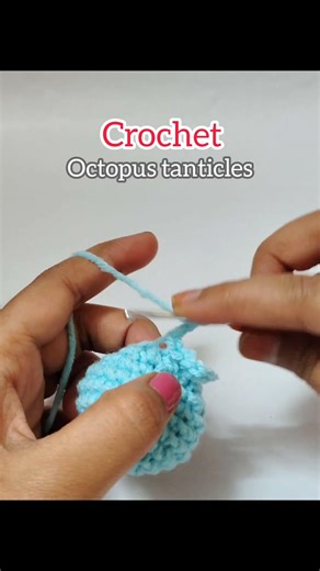 Crochet octopus tanticles |Full tutorial in my channel #subscribe for more #crochetshorts #tutorials