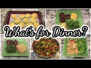 WHAT'S FOR DINNER? | EASY DINNER IDEAS | SIMPLE MEALS | COOK WITH ME | DINNER RECIPES