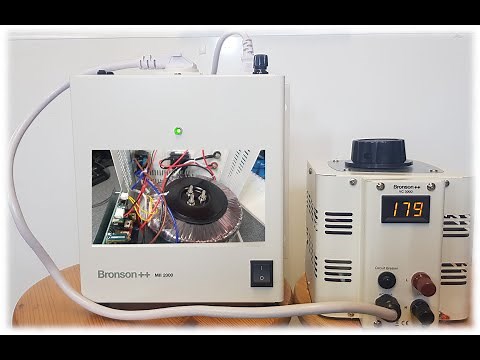 Bronson++ isolation transformer (MII 2000) teardown with a variable transformer (VC 3000)