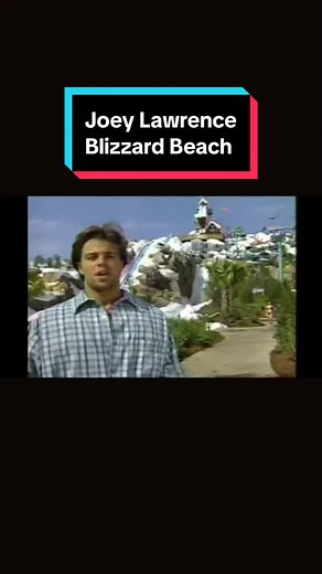 Joey Lawrence takes on Summit Plummet at Disney’s Blizzard Beach. #disneyhistory #disneyworld #waterparks #waterslide #1990s #joeylawrence
