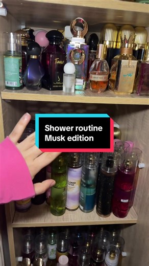 Shower routine musk edition soapy clean floral with touch of jasmine #samplix #girls #egypt #shower #tips