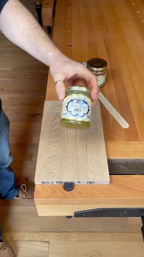 1.7K views · 15 reactions | Making a simple stain with Mr. Cornwall’s Super Duper Oil and Aged Bronze pigment on white oak. Have you tried Mr. Cornwall’s Creative Colours-Pure powdered pigments? #odiesoil #odiesstain #wood #furnituredesign | Odie's Oil | Facebook