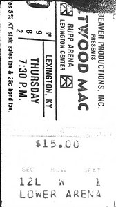Sep 09, 1982: Men At Work / Fleetwood Mac at Rupp Arena at Central Bank Center Lexington, Kentucky, United States | Concert Archives