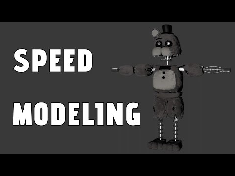 [Blender] Speed Modeling - Ignited Freddy (my version)